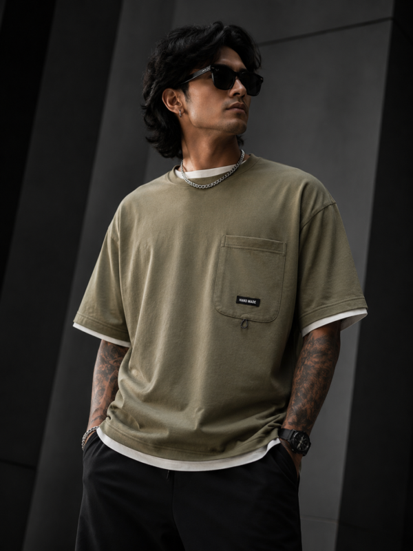 Lazy Panda Utility Pocket Tee